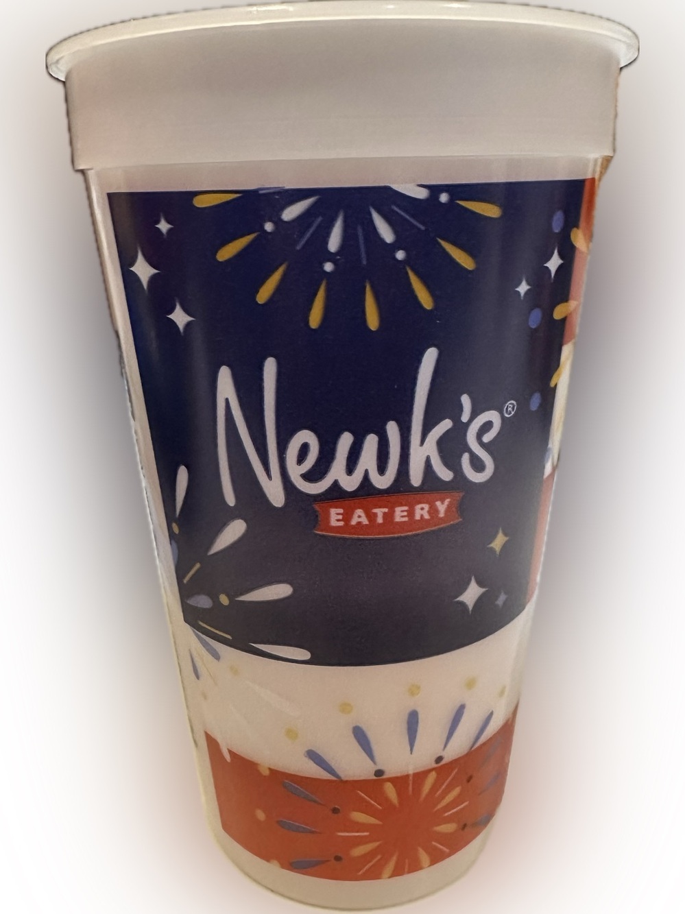 2026 NEWKS COLLECTIBLE CUP TUMBLER PARTY DRINK BEVERAGE RED WHITE BLUE JULY 4TH